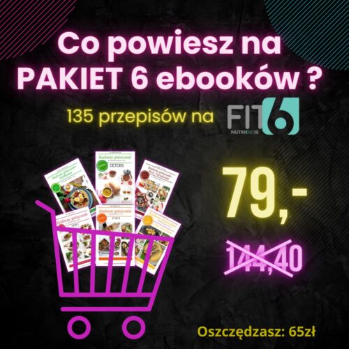 PAKIET 6 ebooków z przepisami FIT6